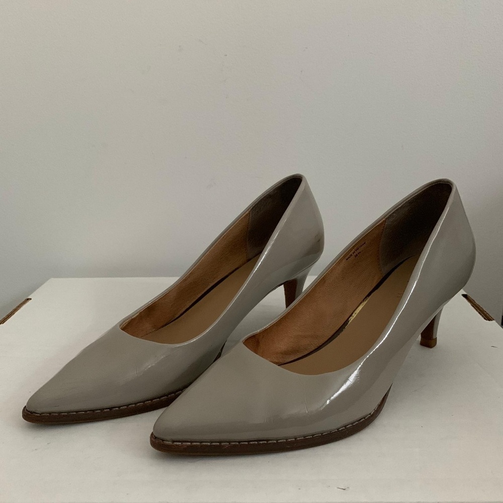 Grey high heels